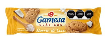 GALLETA BARRA DE COCO GAMESA 106 GR